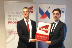 Daniel Aznar (Cromax) y Pablo Parrra, director general de Grupo Vemare