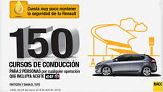 Cursos de conducción gratis por cambiar el aceite en talleres Renault