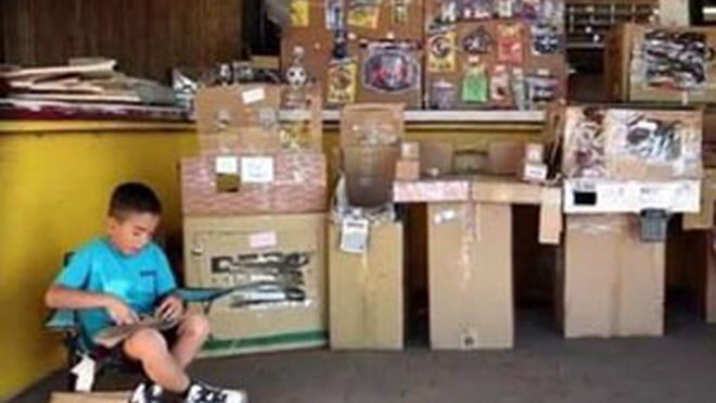 Los juegos de un niño en una tienda de recambios recaudan más de 100.000 euros