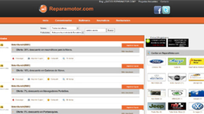 Reparamotor.com, cupones descuento online para talleres