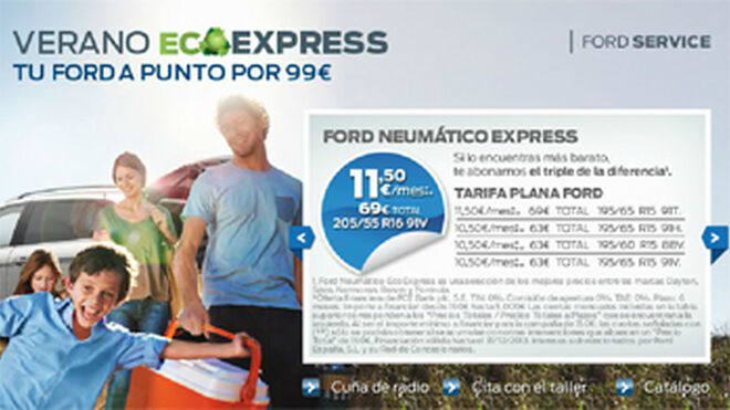 Ford ofrece mantenimientos EcoExpress por 99 euros