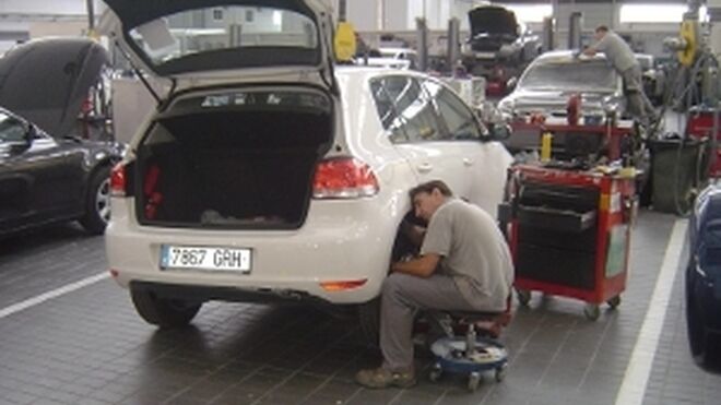 La reparación de coches se ha contraído el 21% en siete años