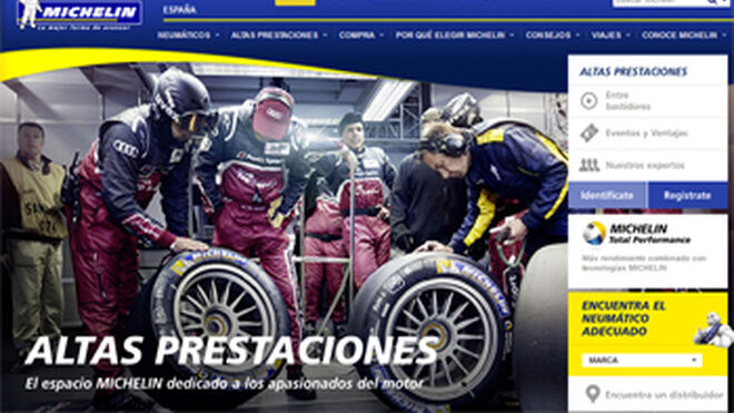 Michelin remodela su web Altas Prestaciones