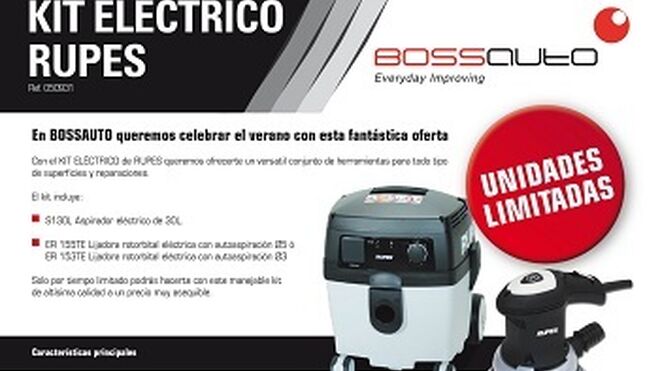 Bossauto lanza una de sus ofertas del verano, el kit eléctrico Rupes