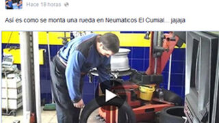 Un taller muestra en Facebook su 'destreza' con las ruedas