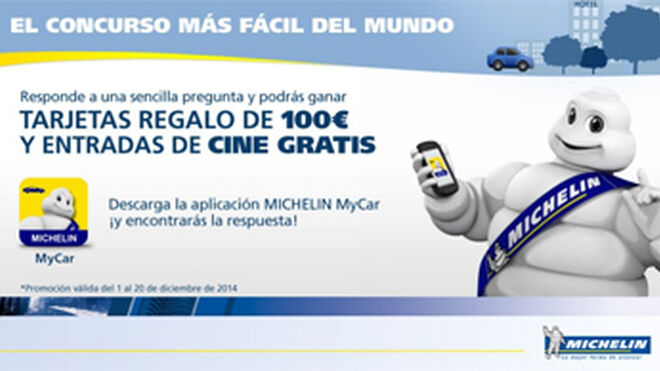 Michelin sortea tarjetas regalo de 100 euros en Facebook