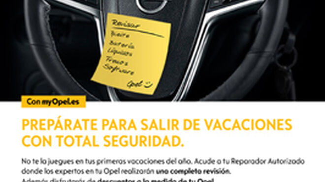 Los talleres Opel promueven las revisiones de cara a Semana Santa