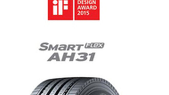 Los neumáticos de camión de Hankook reciben un premio al diseño