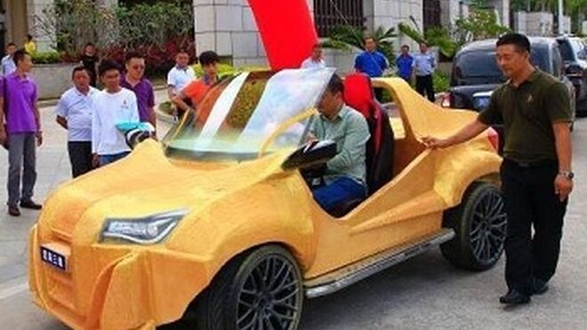 Una empresa china presenta un vehículo fabricado con impresora 3D por 1.600 euros