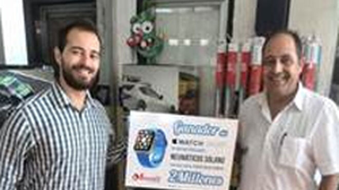 Neumáticos Solano, premio al pedido online dos millones de Grupo Andrés
