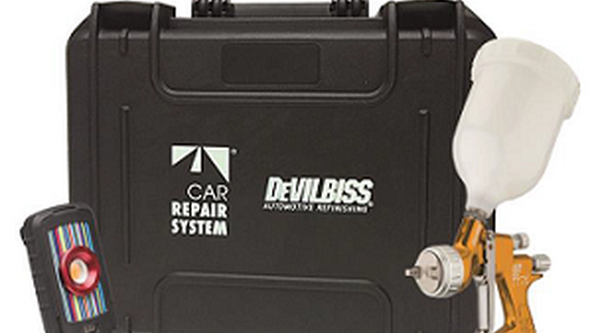 Car Repair System promociona un maletín con productos DeVilbiss