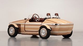 Así es el coche de madera de Toyota