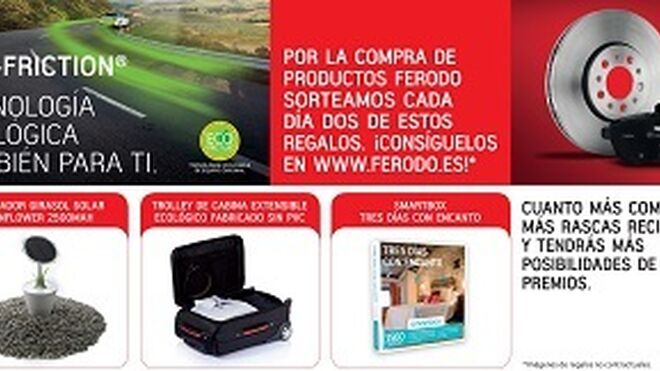 Ferodo premia a talleres y tiendas la compra de pastillas Eco-Friction