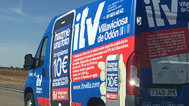 ITV Villaviciosa de Odón descuenta 10€ al presentar una foto de su furgoneta publicitaria