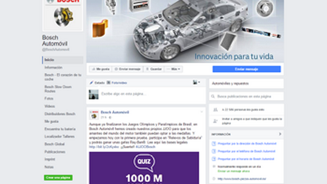 Bosch invita a participar en sus 'Juegos Olímpicos' en Facebook