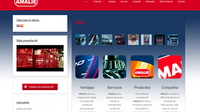 Amalie pone en marcha su nueva página web con diseño responsive