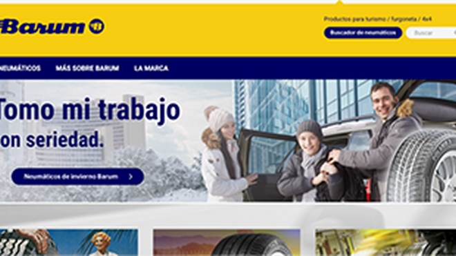 Barum renueva su web en España con diseño responsive