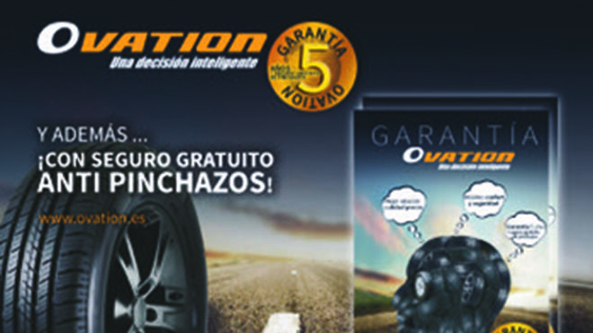 Tiresur ofrece cinco años de garantía en los neumáticos Ovation