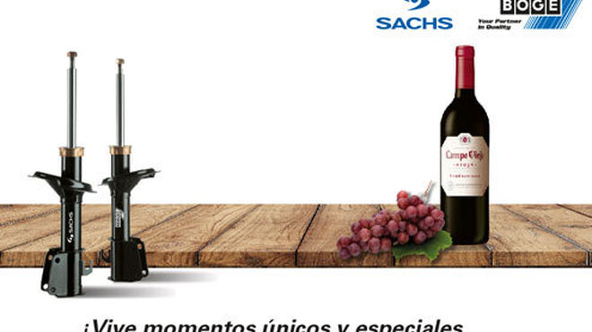 ZF regala una botella de vino por la compra de amortiguadores Sachs o Boge
