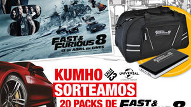 Kumho regala 20 packs con material promocional de Fast & Furious