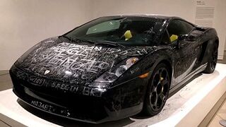 Cómo un Lamborghini arañado se convierte en arte