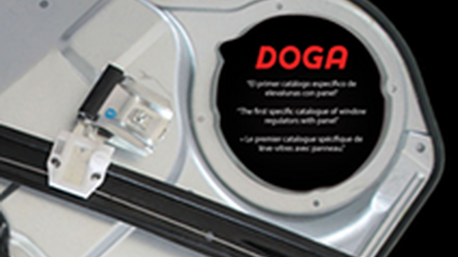 Doga edita catálogo de elevalunas con panel