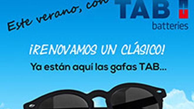 TAB Spain regala gafas de sol por la compra de una batería