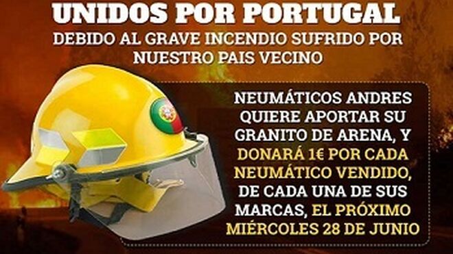 Grupo Andrés apoya a los bomberos voluntarios de Portugal