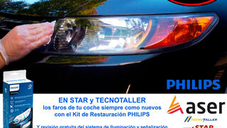 Las redes Star y Tecnotaller revisan gratis el sistema de iluminación de los coches
