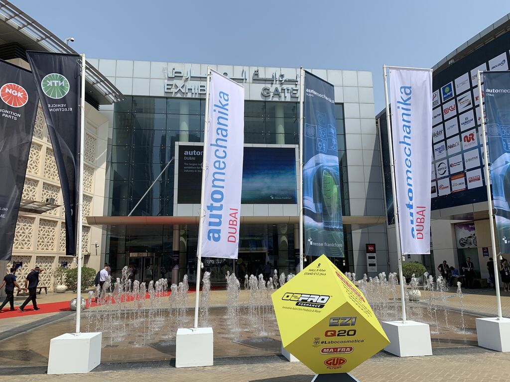 Entrada a Automechanika Dubai 2019