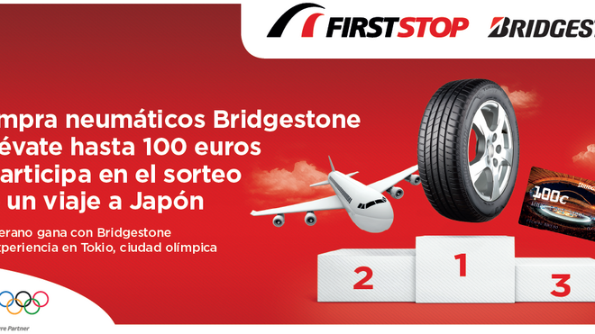 First Stop y Bridgestone sortean un viaje a Tokio en su campaña de verano