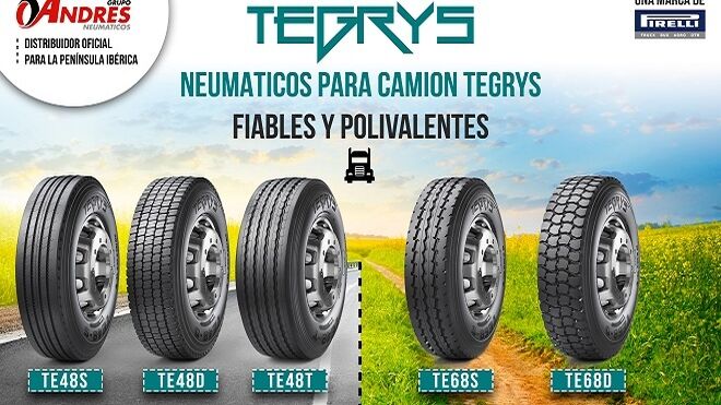 Neumáticos Andrés amplía su catálogo con las cubiertas Tegrys para camión