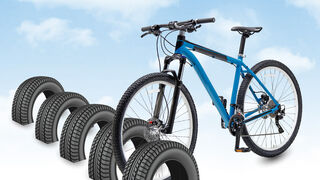 ¿Sabías que... se pueden hacer aparcamientos para bicicletas con neumáticos usados?