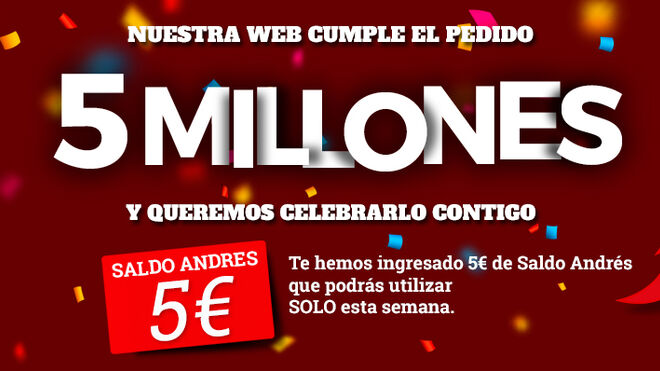 Neumáticos Andrés alcanza los cinco millones de pedidos web