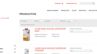 Cromax lanza su catálogo de productos online