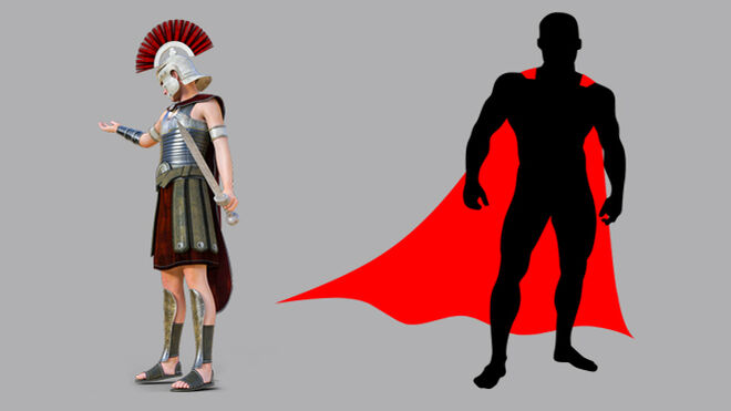 Romanos y Superhéroes