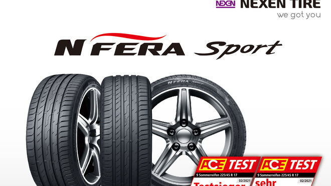 Nexen N’Fera Sport, mejor neumático de verano 2021 para la revista ACE Lenkrad
