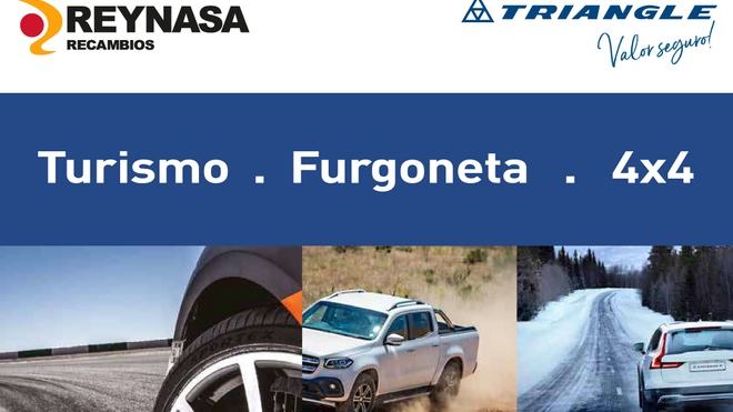Reynasa distribuirá los neumáticos Triangle Tyre en Madrid y Guadalajara