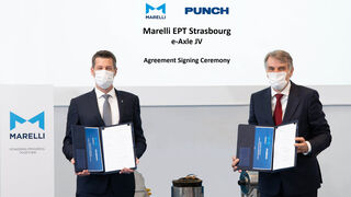 Joint-venture de Marelli y Punch Motive para el suministro de ejes para vehículos eléctricos