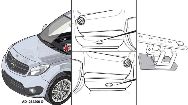 Solución a un fallo general en la iluminación exterior de un Mercedes-Benz Citan de 2013