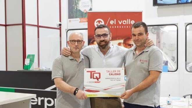 Carrocerías El Valle logra el TQ Oro en la certificación de talleres de Cesvimap