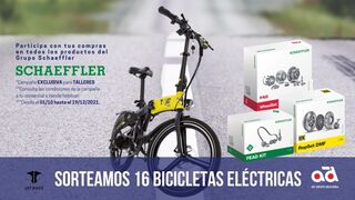 AD Regueira sortea 16 bicicletas entre talleres que compren productos Schaeffler