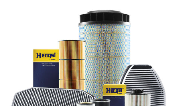 Hella amplía su gama de productos para vehículo industrial con filtros Hengst