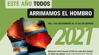 Repuestos Doral y Castrol lanzan una campaña solidaria con La Palma