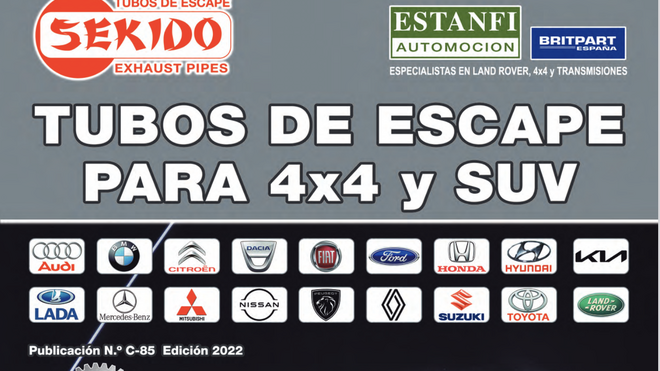 Estanfi edita un nuevo catálogo de tubos de escape para SUV y 4x4