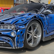 ¿Fabricar una réplica del Bugatti Chiron con chatarra? Un taller tailandés lo ha conseguido