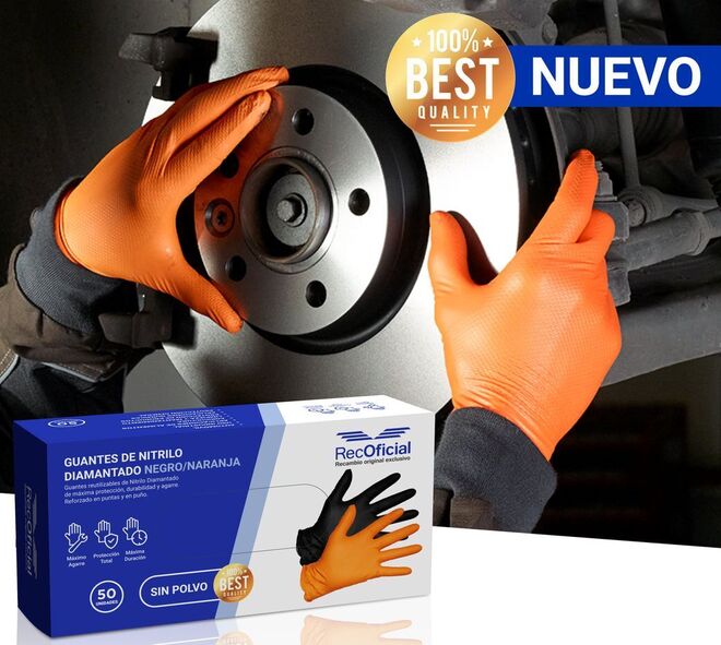 RecOficial facilita a sus talleres nuevos guantes de nitrilo
