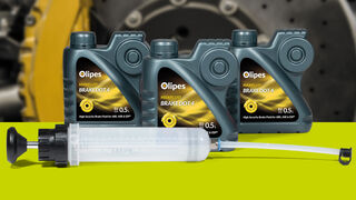 Olipes regala una bomba de succión de líquido de frenos con cada caja de Maxifluid Brake