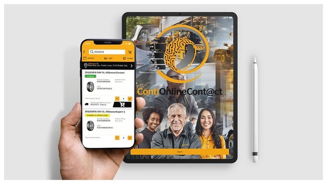 Continental fomenta la digitalización de los talleres con la app COC Mobile