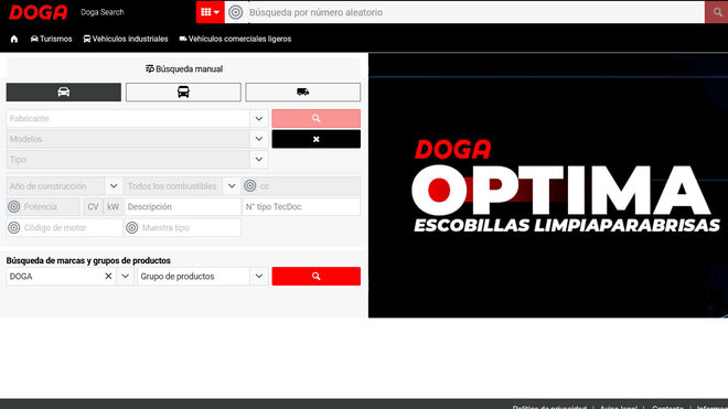 Doga Parts actualiza su catálogo online para el recambio